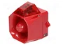 EATON ELECTRIC Asserta Midi Avertisseur Lumineux-Sonore Rouge 230VAC