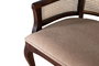 GINER Y COLOMER - Banc de sofa 2 places en bois d'acacia massif - Structure couleur noyer et tissu beige