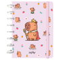 LOVELY STORY Carnet A5 Majesty Capibara, 100 feuilles quadrillées, format A5, couverture rigide
