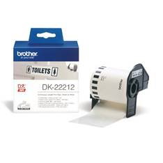 Brother DK-22212 Cinta Continua Film Plastique Blanc 62 mm x 15,24 m pour Imprimantes QL Brother DK-22212 Cinta Continua Film Plastique Blanc 62 mm x 15,24 m pour Imprimantes QL