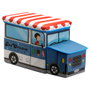 Jeux 2 momes Coffre de rangement forme camionnette avec pouf