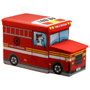 Jeux 2 momes Coffre de rangement forme camionnette avec pouf