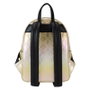 Loungefly Sac à dos Hello Kitty 50th Anniversary - 27,5 cm - Cuir vegan métallisé, tirants ajustables, fermoir à pression, détails dorés, intérieur assorti