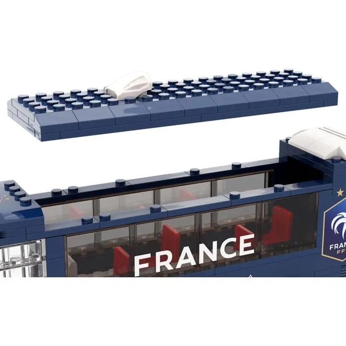 Megableu Bus de la Fédération Française de Football en briques Megableu Bus de la Fédération Française de Football en briques