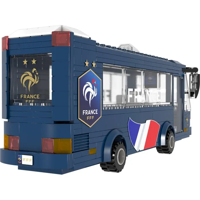 Megableu Bus de la Fédération Française de Football en briques Megableu Bus de la Fédération Française de Football en briques