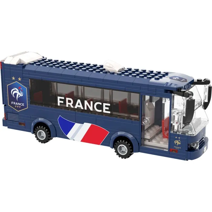 Megableu Bus de la Fédération Française de Football en briques Megableu Bus de la Fédération Française de Football en briques