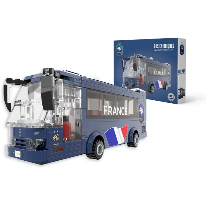 Megableu Bus de la Fédération Française de Football en briques Megableu Bus de la Fédération Française de Football en briques