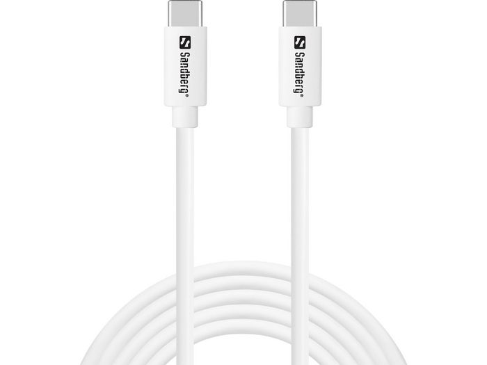 Sandberg Chargeur USB-C vers USB-C 65W 2 mètres, SAVER Sandberg Chargeur USB-C vers USB-C 65W 2 mètres, SAVER