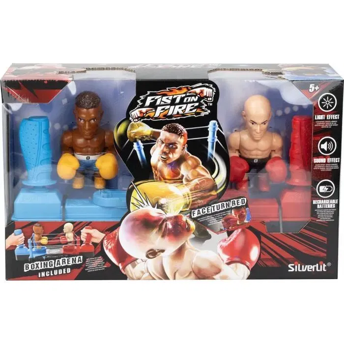 Silverlit Deluxe Arena - Ring de boxe lumineux avec effets sonores - Jouet enfant dès 5 ans