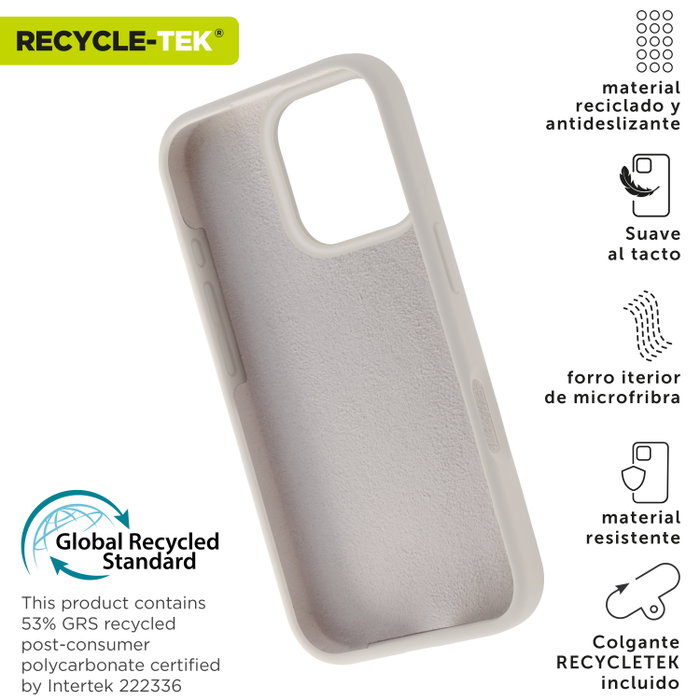 Muvit Recycletek Coque Liquid Silicone pour Apple - Protection durable et éco-responsable