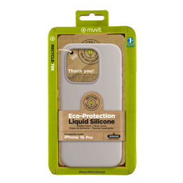 Muvit Recycletek Coque Liquid Silicone pour Apple - Protection durable et éco-responsable