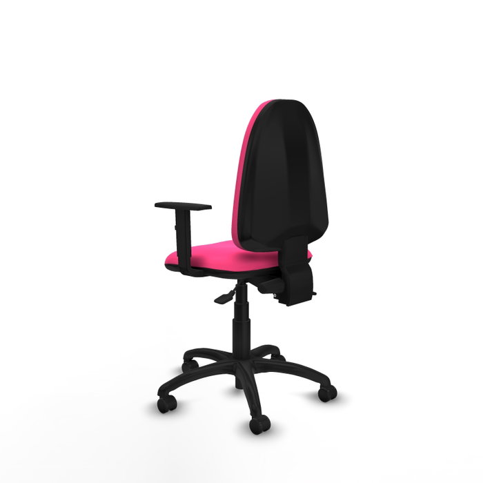 PIQUERAS Y CRESPO Chaise de bureau Aýna en simili cuir rose