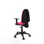 PIQUERAS Y CRESPO Chaise de bureau Aýna en simili cuir rose