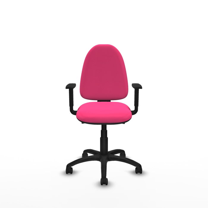 PIQUERAS Y CRESPO Chaise de bureau Aýna en simili cuir rose