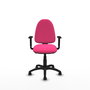 PIQUERAS Y CRESPO Chaise de bureau Aýna en simili cuir rose