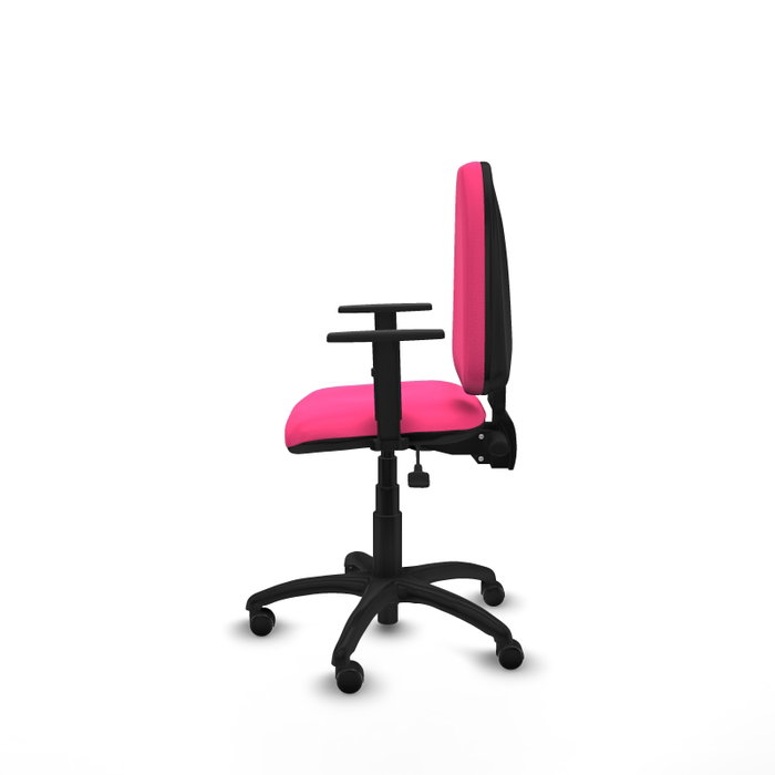 PIQUERAS Y CRESPO Chaise de bureau Aýna en simili cuir rose
