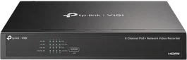 TP-Link VIGI NVR1008H-8MP Enregistreur vidéo réseau 8MP 8 canaux H.265+ HDMI 4K noir