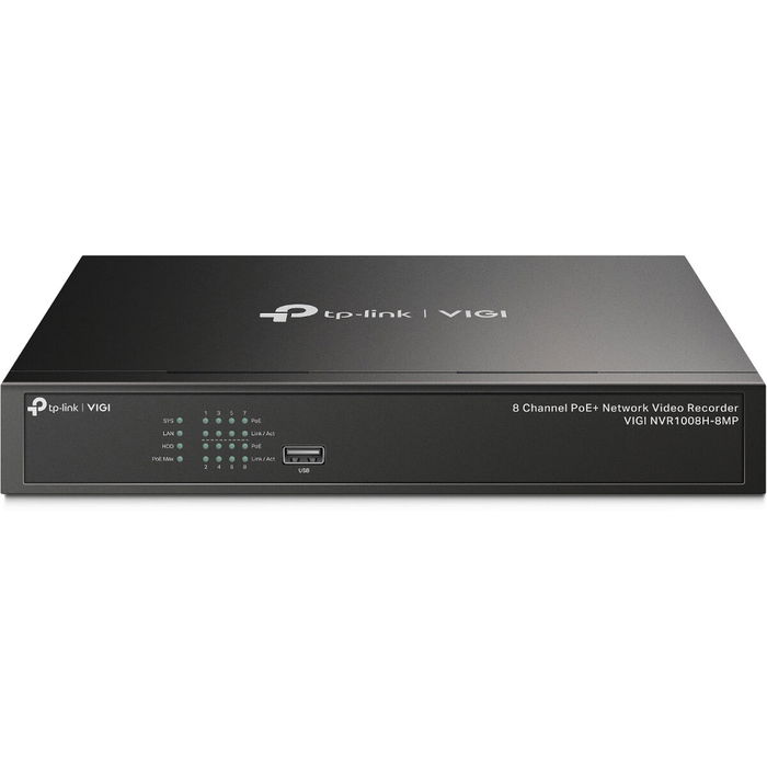TP-LINK Enregistreur Vidéo NVR1008H-8MP / VIGI NVR1008H-8MP Noir pour Système de Surveillance TP-LINK Enregistreur Vidéo NVR1008H-8MP / VIGI NVR1008H-8MP Noir pour Système de Surveillance