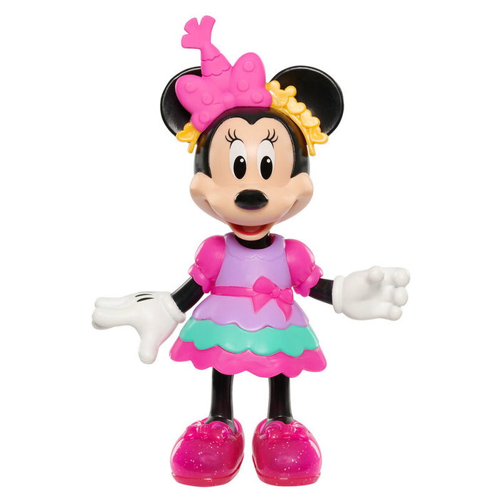 Disney Minnie Mouse Sweet Party - Poupée Articulée 15 cm et Accessoires