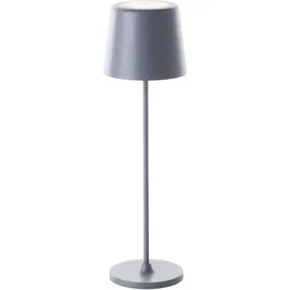 KAAMI BRILLIANT - Lampe à poser LED extérieure 2W IP44, gris métal/plastique, 310 lm 3000K, dimmable