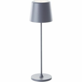 Brilliant KAAMI Lampe à poser LED grise rechargeable USB