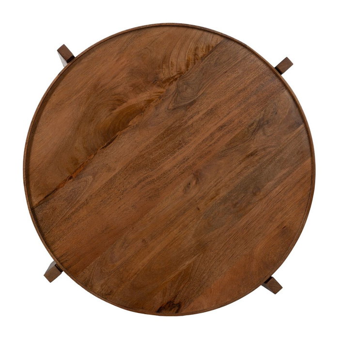 BigBuy Home Table Basse Marron Ronde 81 x 81 x 46 cm