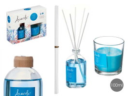 ACORDE Set Mikado 100ml et Bougie 30h Oceano, Bleu