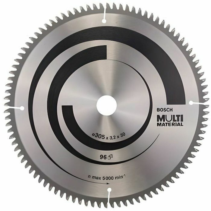 Bosch Lame de scie circulaire multimatériaux 305 x 30 x 3,2 mm 96 dents Bosch Lame de scie circulaire multimatériaux 305 x 30 x 3,2 mm 96 dents