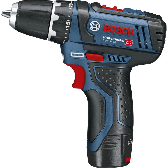 Bosch Professional GSR 12V-15 Perceuse-visseuse avec 2 batteries 2,0Ah et chargeur GAL 12V-20 Bosch Professional GSR 12V-15 Perceuse-visseuse avec 2 batteries 2,0Ah et chargeur GAL 12V-20