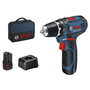 Bosch Professional GSR 12V-15 Perceuse-visseuse avec 2 batteries 2,0Ah et chargeur GAL 12V-20