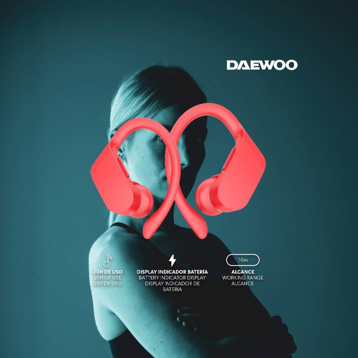 Casques Bluetooth de Sport Daewoo Rouge