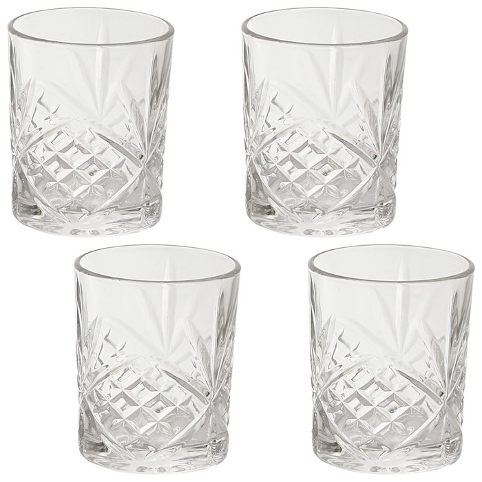 Cook Concept Lot de 4 Verres à Cocktail 300 ml en Verre Taillé Cook Concept Lot de 4 Verres à Cocktail 300 ml en Verre Taillé
