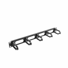 Lanberg AK-1205-B Organisateur de câbles 1U type B, 19 pouces, Noir