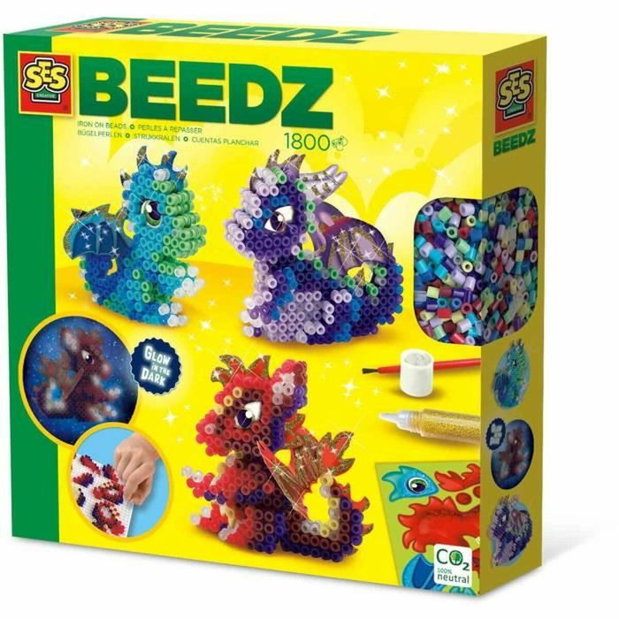 SES Creative Beedz Perles à repasser Dragons 3D SES Creative Beedz Perles à repasser Dragons 3D