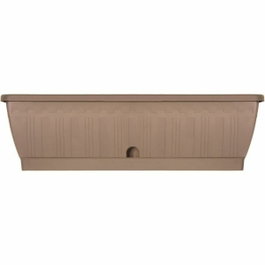 Garden ID Jardinière Terraflor Taupe 60 cm avec réserve d'eau