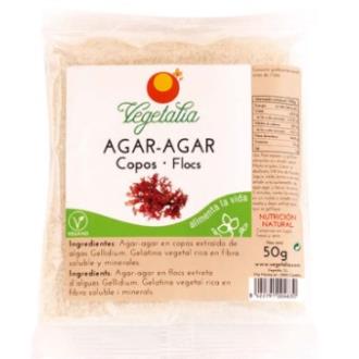 Vegetalia Alga Agar Copos 50Gr - Algues Agar Agar en Flocons, Végane, Sans Gluten Vegetalia Alga Agar Copos 50Gr - Algues Agar Agar en Flocons, Végane, Sans Gluten