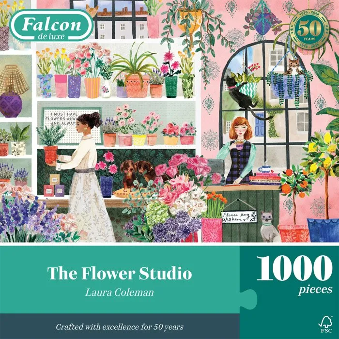 Jumbo Puzzle Falcon The Flower Studio - 1000 pièces