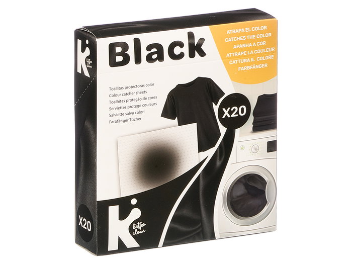ARTE REGAL Lot de 20 lingettes attrape-couleur pour linge noir