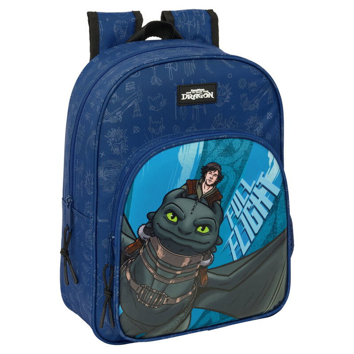 Safta Cartable Adaptable sur Chariot Comment entraîner ton dragon Bleu foncé