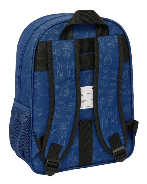 Safta Mochila Infantil Adaptable au Caddie avec Dessin Animé "Comment dresser ton dragon", 26 x 34 x 11 cm, Âge recommandé: 3 ans et plus