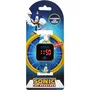 Kids Licensing - Montre LED Sonic pour enfant dès 4 ans - Affichage numérique, changement de fond d'écran - Bleu