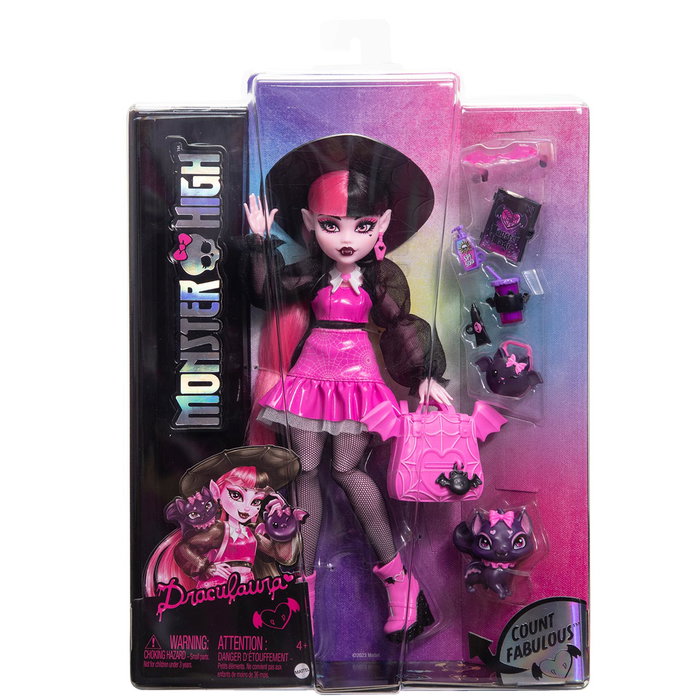 Monster High Draculaura Poupée avec animal de compagnie et accessoires Monster High Draculaura Poupée avec animal de compagnie et accessoires