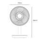 Ventilateur de Bureau EDM 33501 Blanc 5 W 4 W 16,5 x 18,5 cm 17 x 13 x 26 cm Rechargeable USB