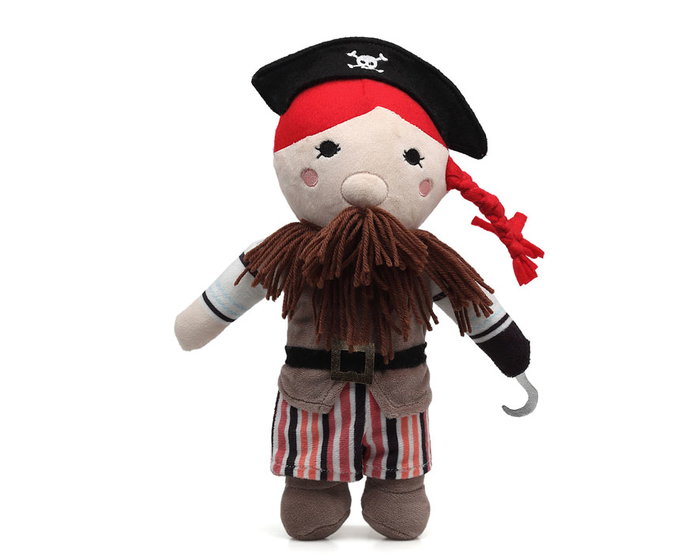 KioKids Peluche Pirate Aventurier - Jouet en Polyester 33 cm pour Enfant à partir de 10 Mois, Multicolore KioKids Peluche Pirate Aventurier - Jouet en Polyester 33 cm pour Enfant à partir de 10 Mois, Multicolore