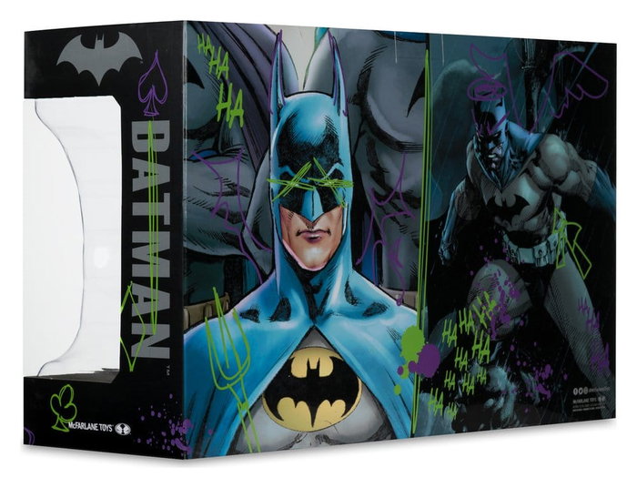 Batman DC Direct mini réplique 1/3 Pack de 2 masques de Batman Hush & Knightfall (Jokerized) (Gold Label) 18 cm