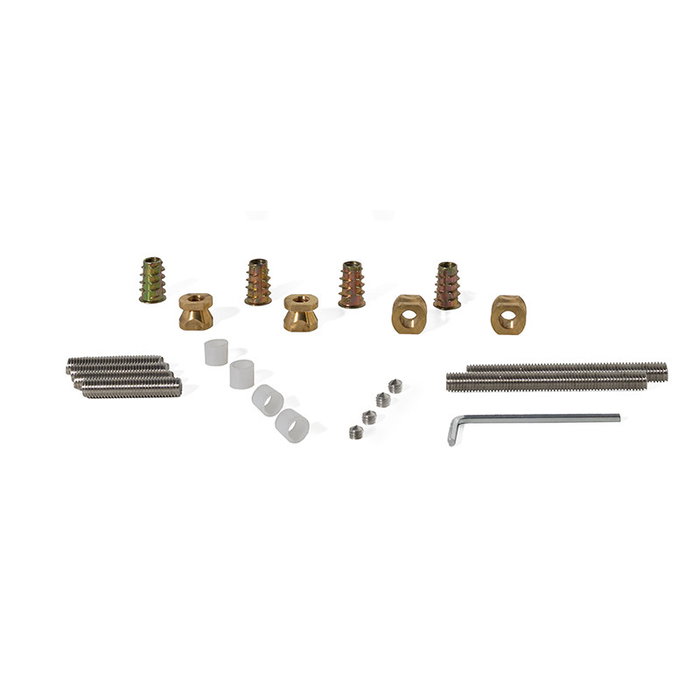 Jnf Organic 250Mm Manillon en inox avec finition nickel satiné/noir pour porte et placard