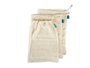 ARTE REGAL Lot de 120 sacs en coton blanc en présentoir