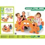 Feber - Table réversible et bascule double 2-en-1 - Table de pique-nique 4 enfants extérieur - Jouet plastique résistant UV - Enfant dès 12 mois - Multicolore