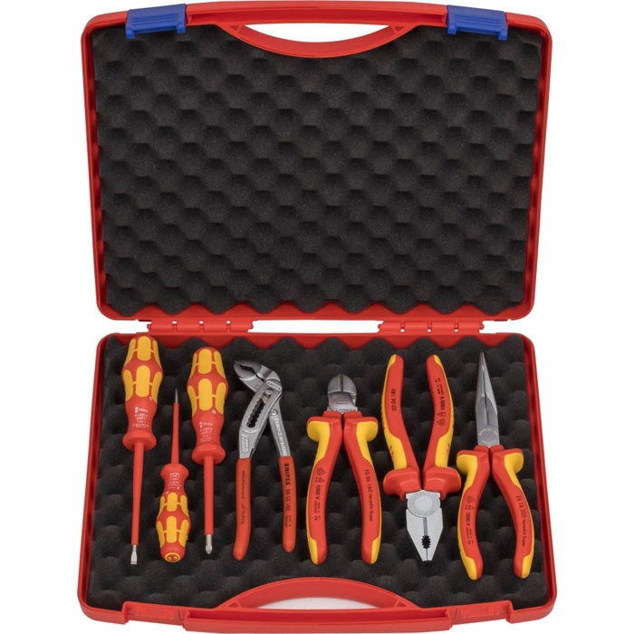 Knipex Boîte à outils Rouge Electro set 2 Knipex Boîte à outils Rouge Electro set 2