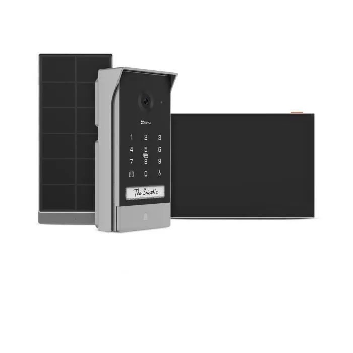 Ezviz Interphone connecté visiophone EP7 avec vidéo 2K, communication bidirectionnelle Wi-Fi pour porte d'entrée